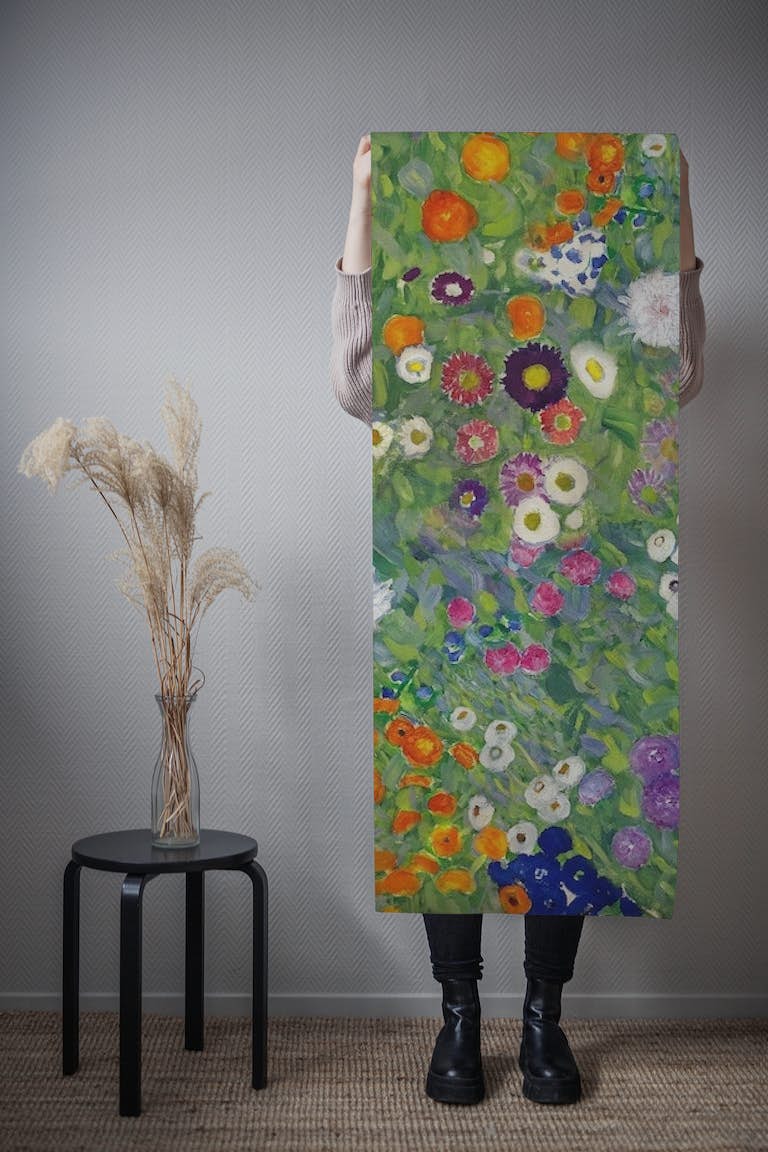 Klimt Flower Garden wallpaper roll
