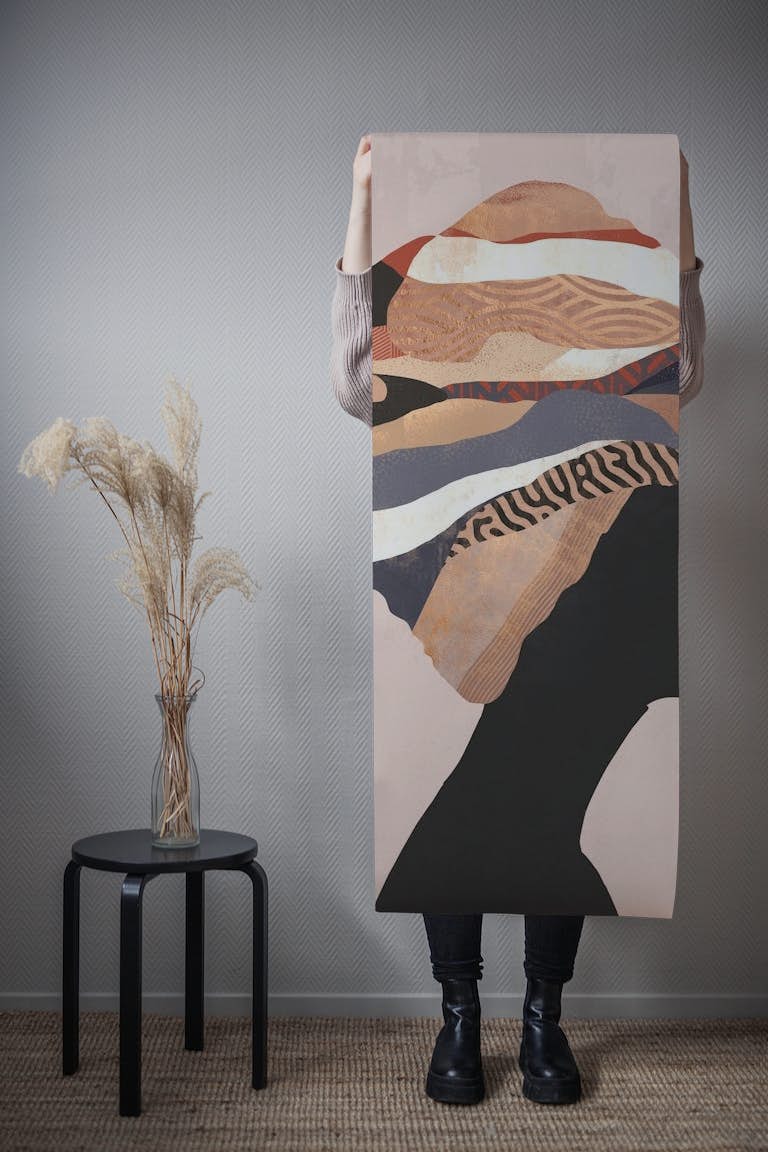 Woman Abstract Turban 5 wallpaper roll