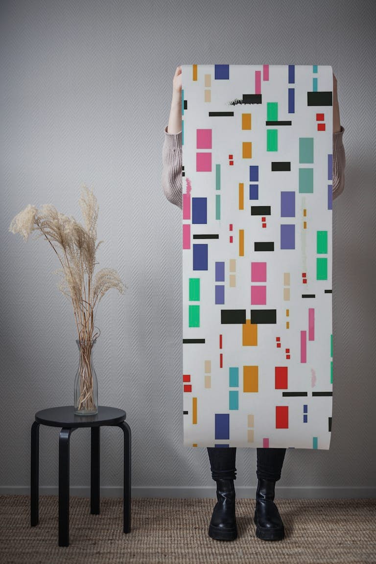 Colour Block wallpaper roll