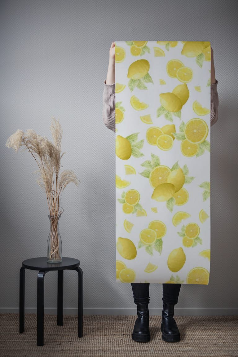 Summer Lemon Twist 1 wallpaper roll