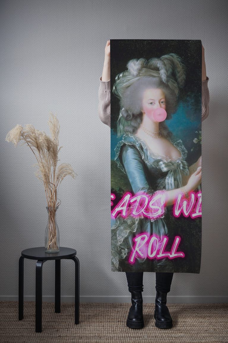 Marie Antoinette Neon papiers peint roll