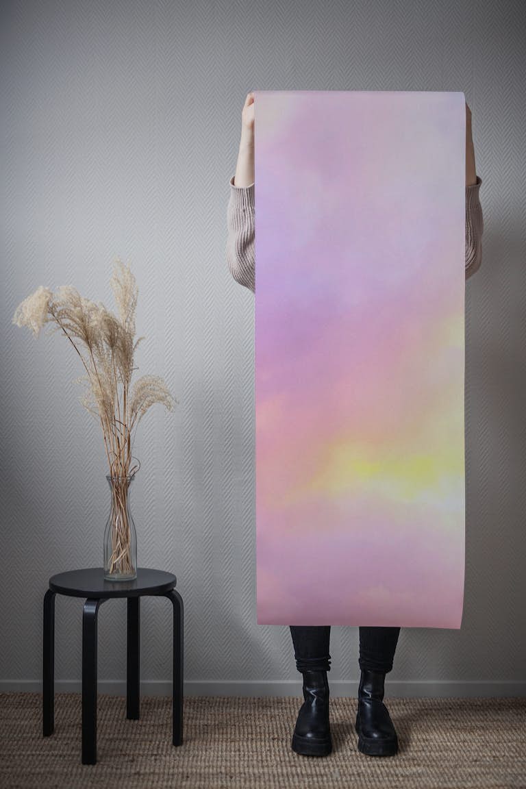Dreamy Pastel Clouds behang roll