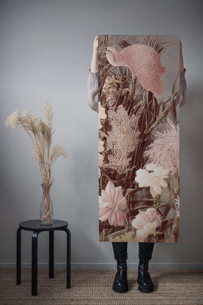 Floral surreal behang roll