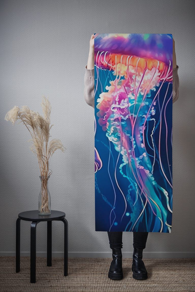 Macro Jellyfish papel pintado roll