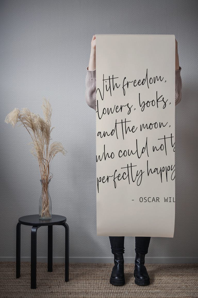 Oscar Wilde Quote papel de parede roll