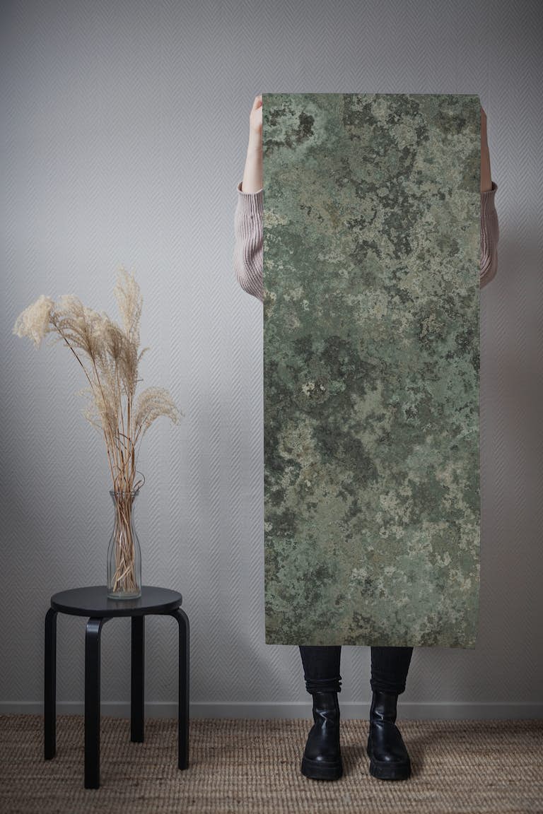 Subtle Moss Texture Sage Green tapety roll
