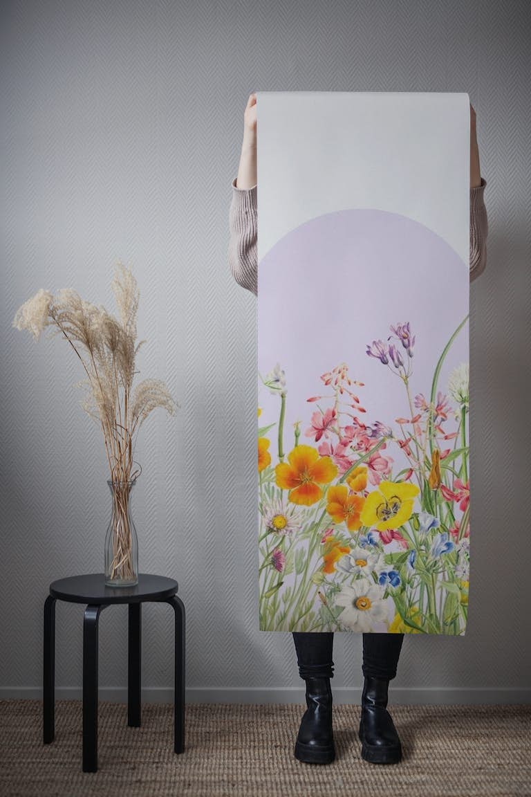 Pastel Floral Arch behang roll