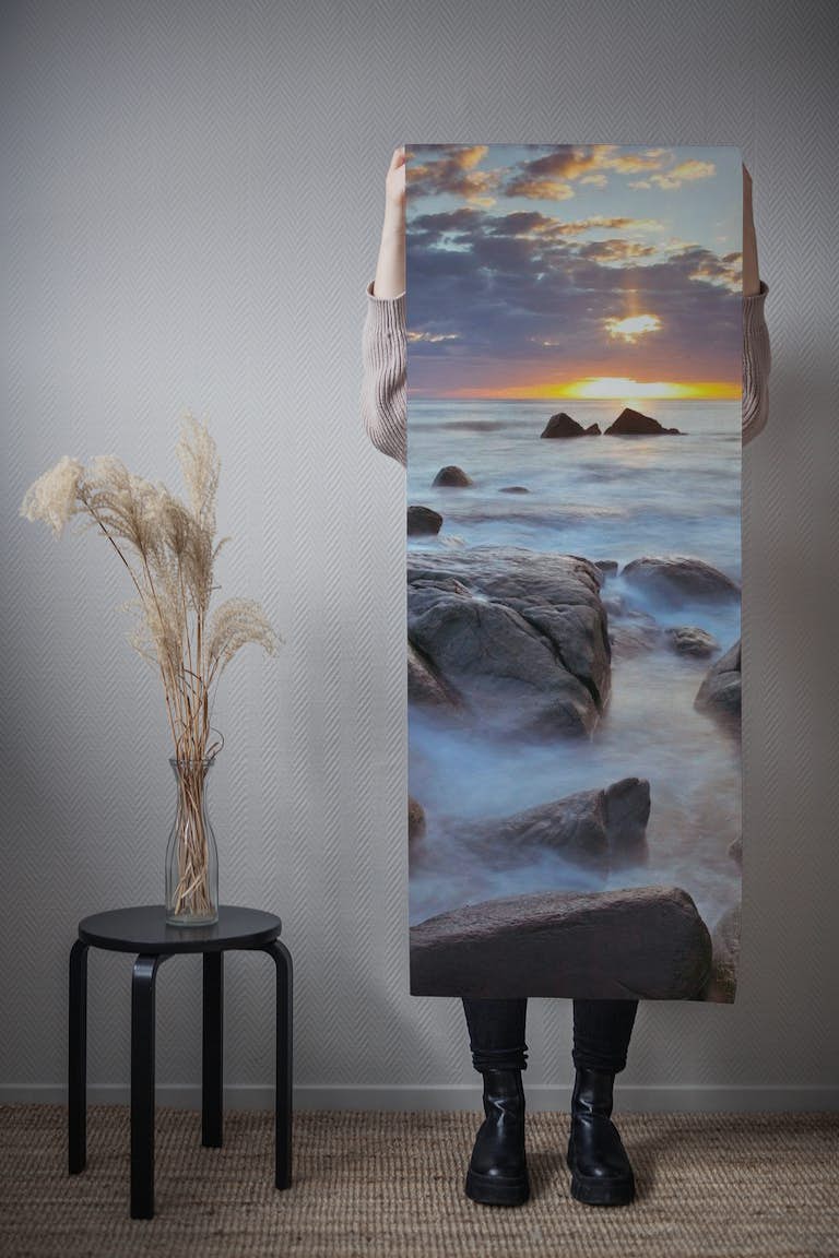 Lofoten's Rocky Coastal Splendor papel pintado roll