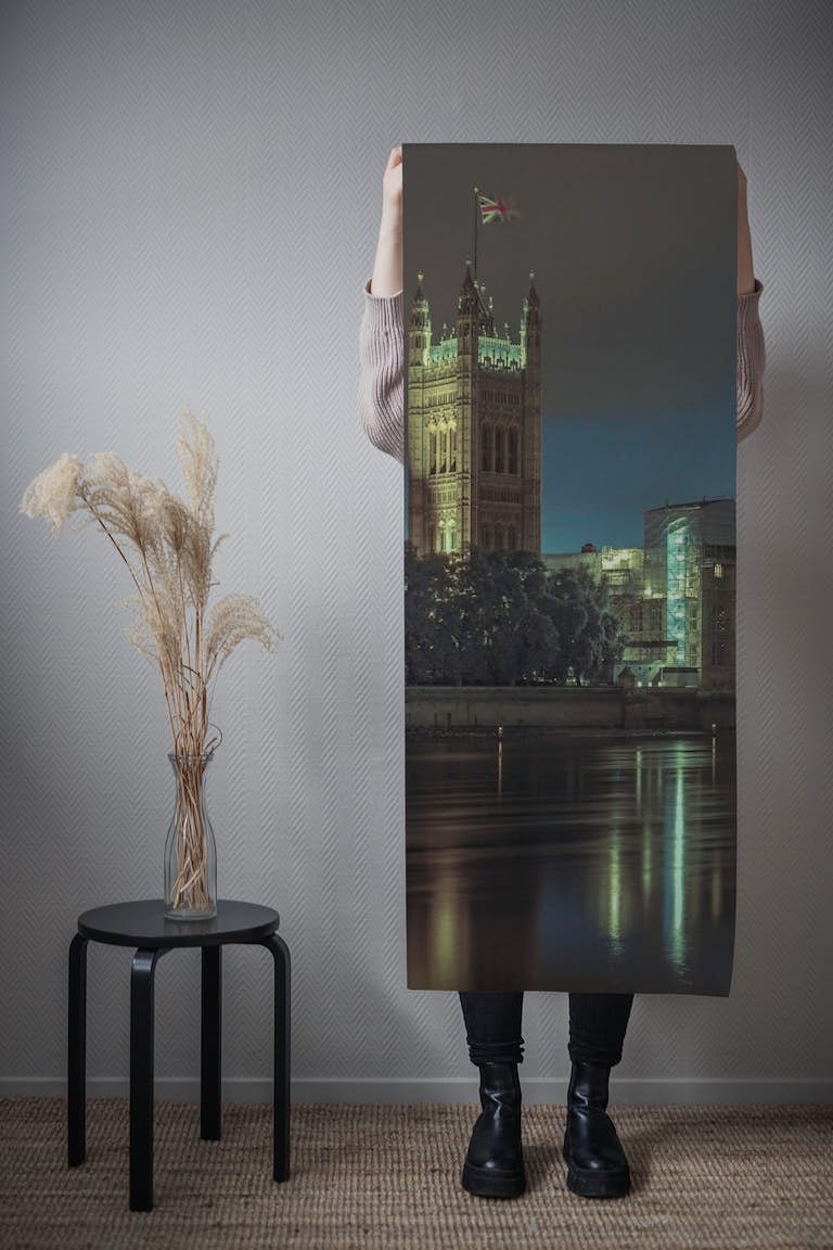 Spectra lights with Westminster Abbey tapeta roll