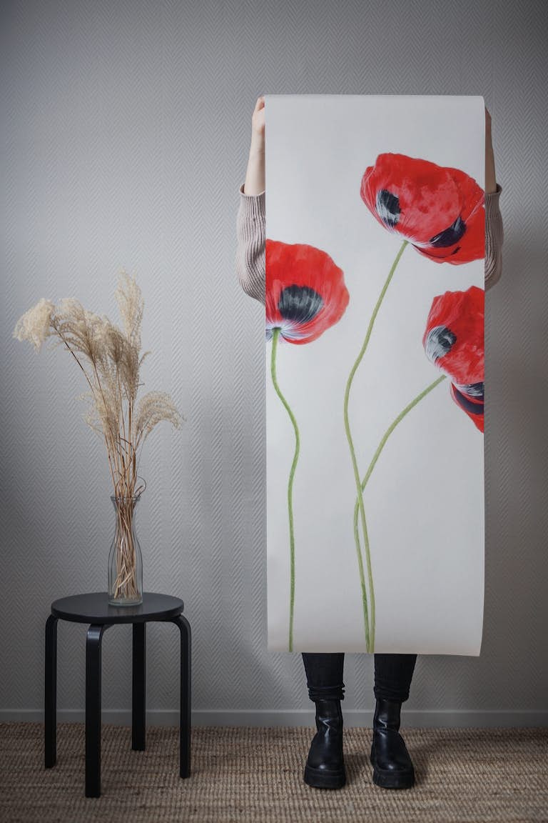 Ladybird Poppies papel pintado roll