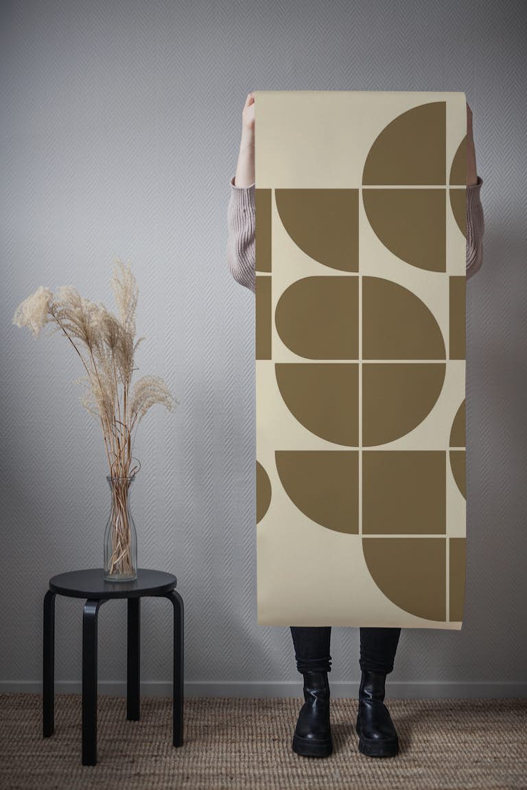 Balanced Bauhaus wallpaper roll