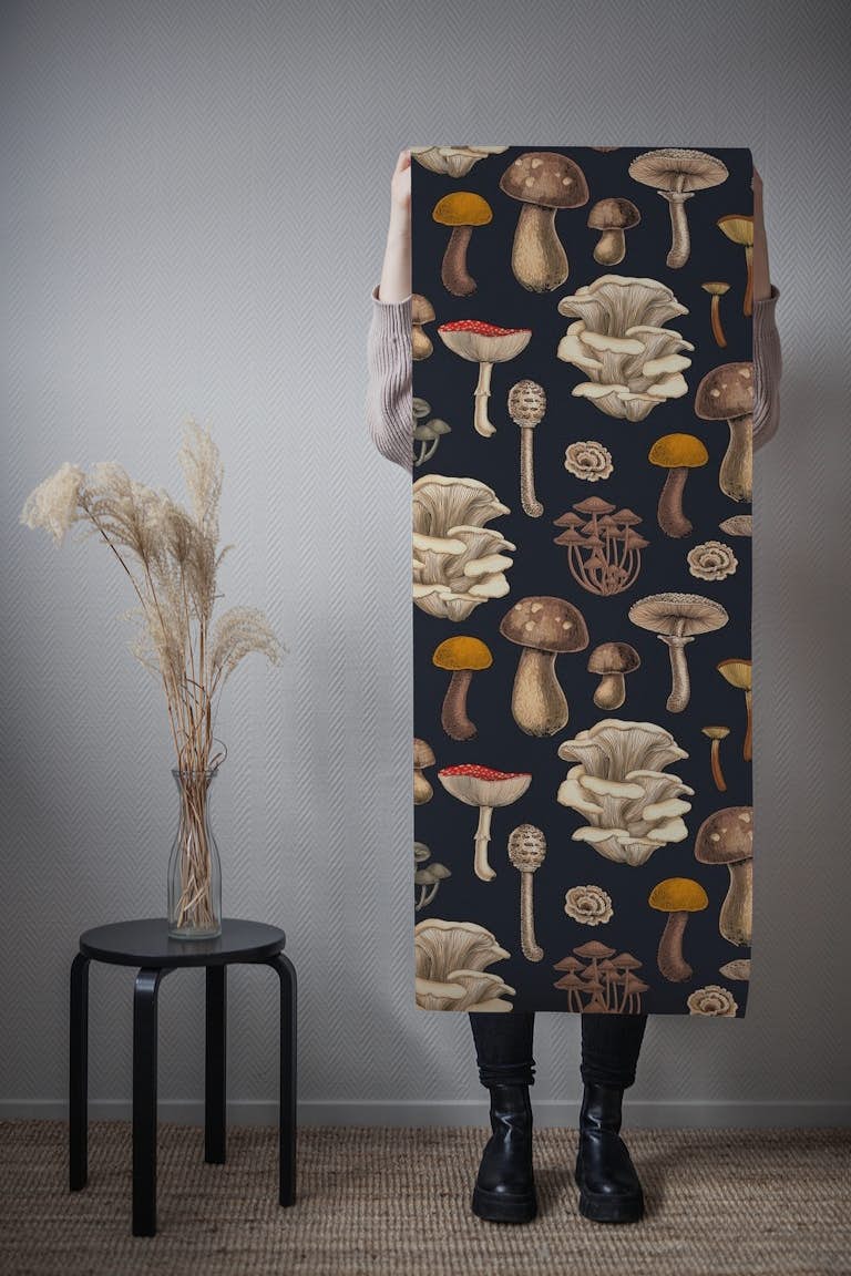 Wild Mushrooms 2 wallpaper roll