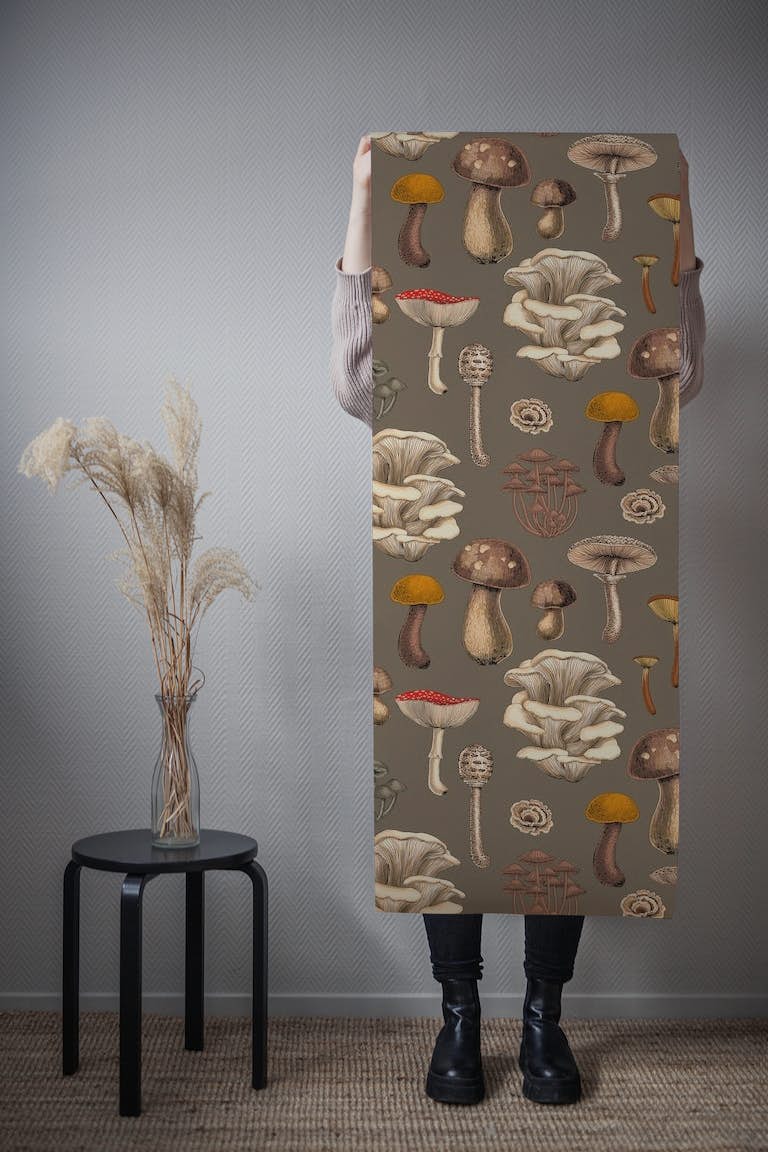 Wild Mushrooms 3 tapetit roll