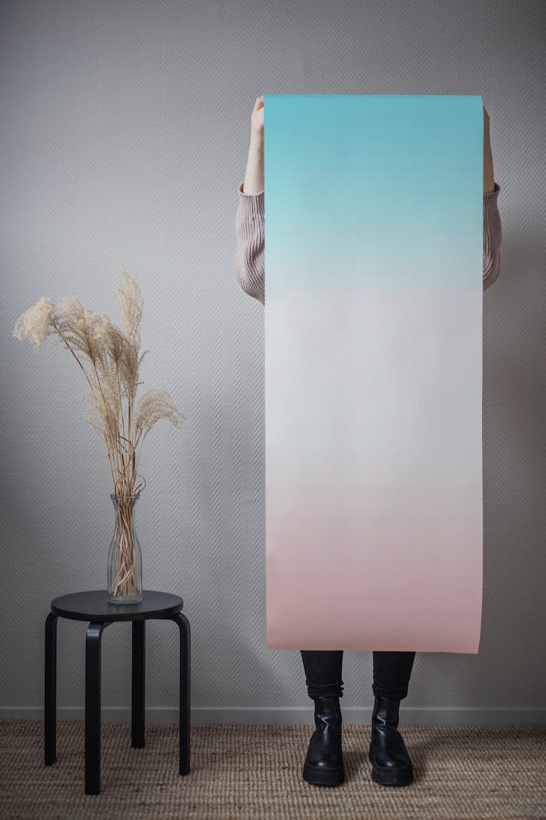 Pink and Blue Ombre wallpaper tapetit roll