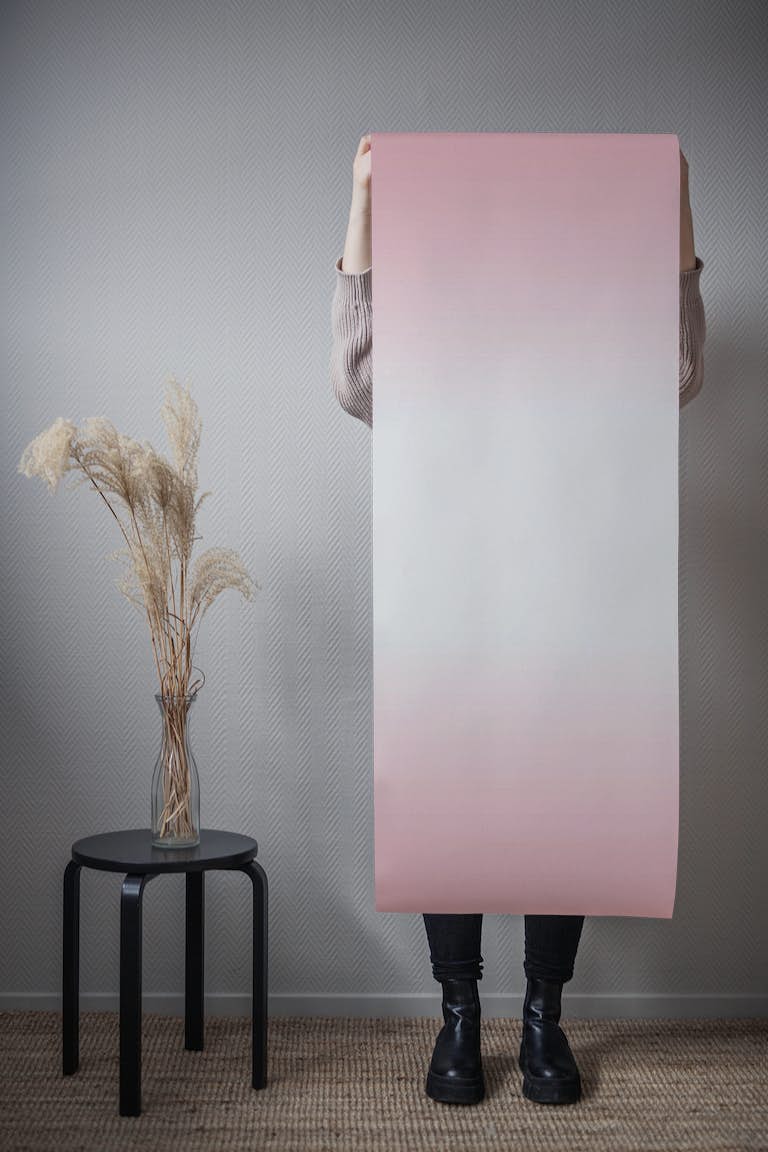 Reflected Pastel Pink Gradient papel pintado roll