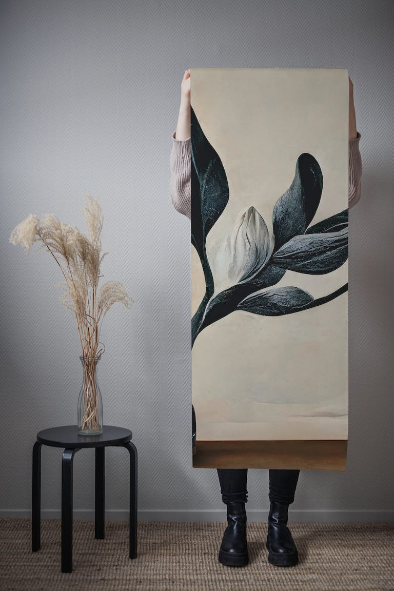 Black Magnolia wallpaper roll
