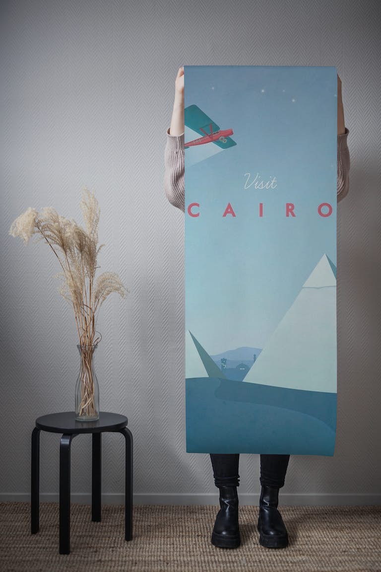 Cairo Travel Poster wallpaper roll