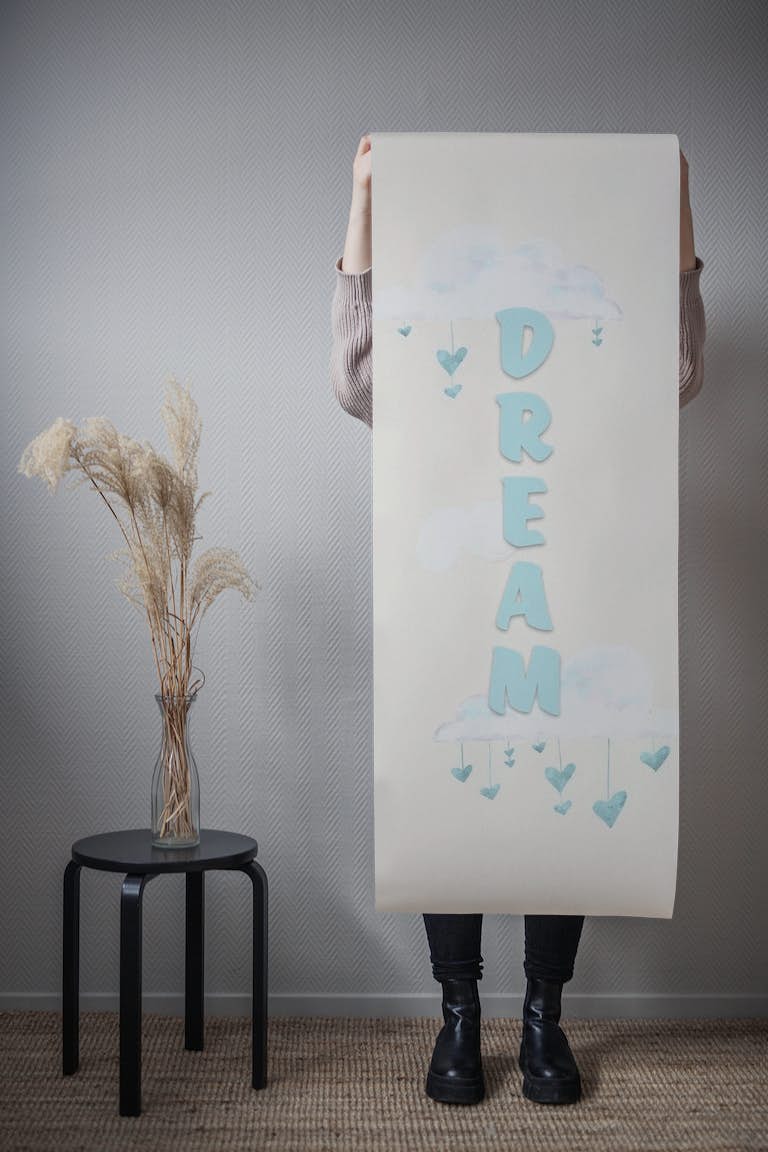 Dream - blue papel pintado roll