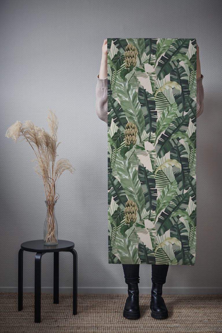 Pattern Tropical Leaves tapety roll