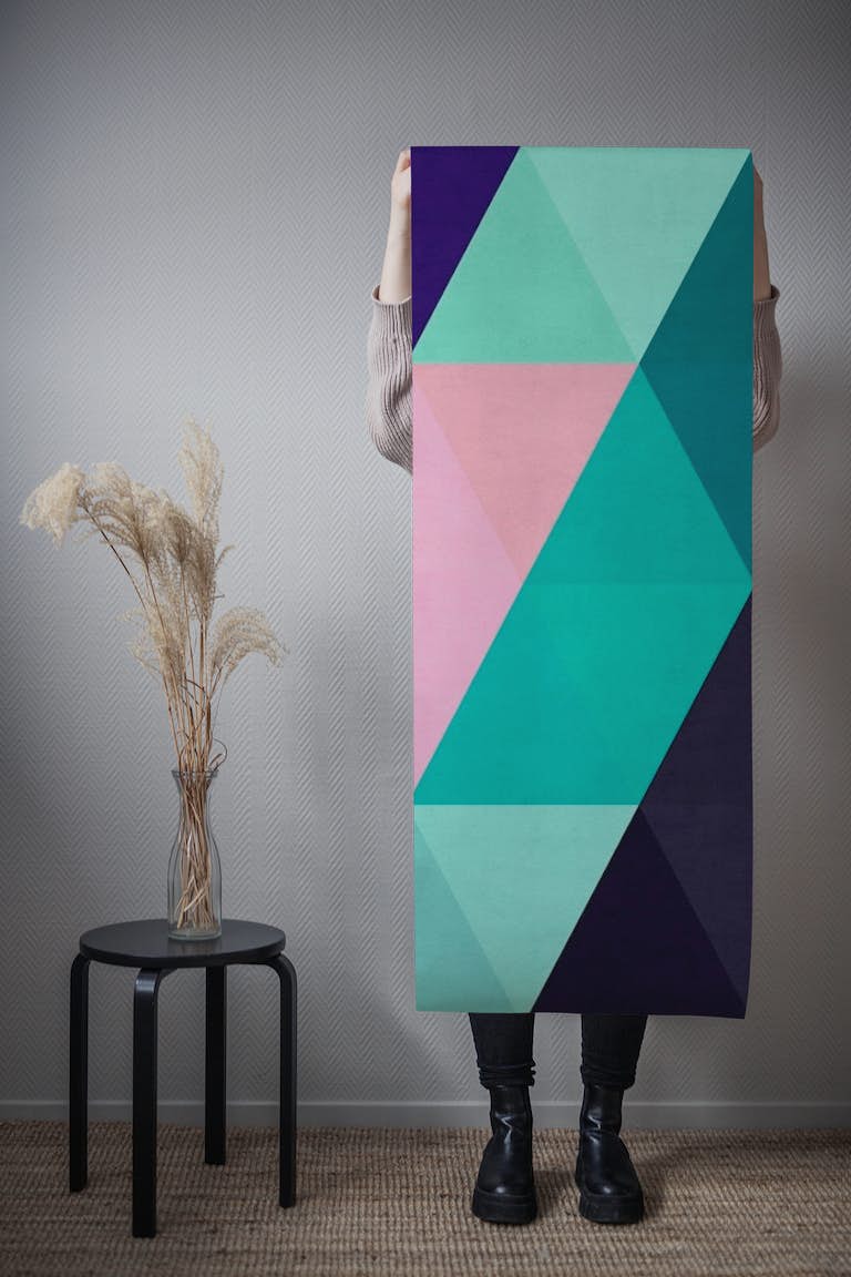 Colored triangles 2 wallpaper roll