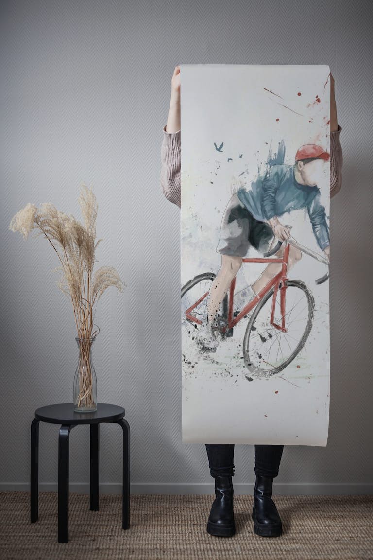 I want to ride my bicycle wallpaper roll