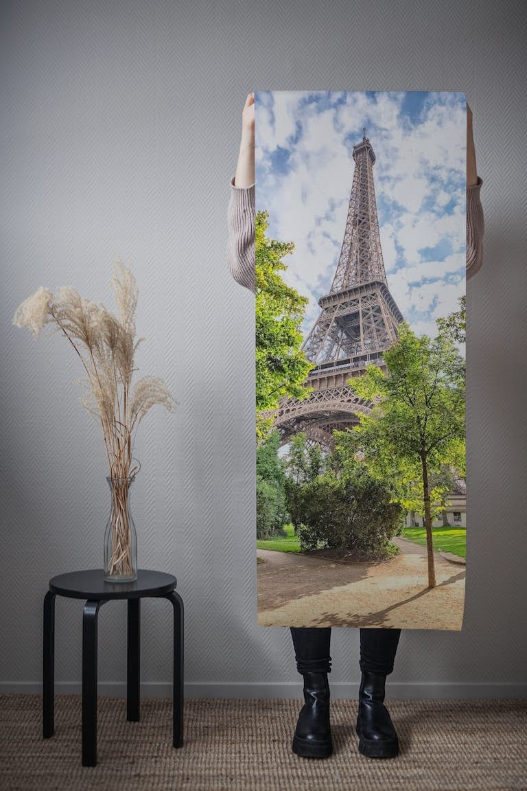 Eiffel Tower In Summer wallpaper roll