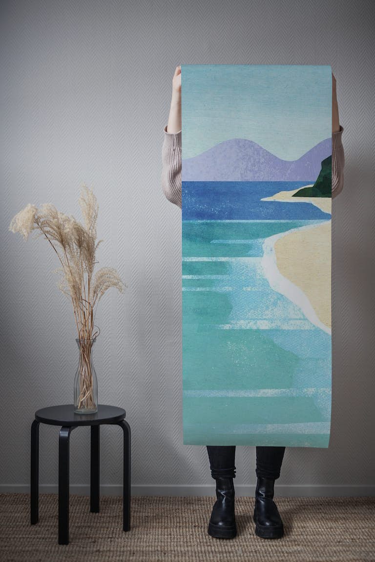 Beach Walk wallpaper roll
