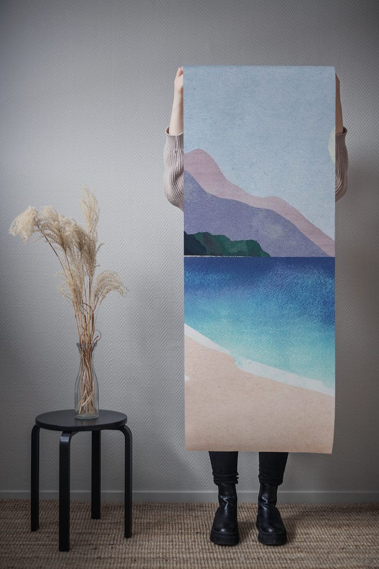 Surf, Sun, Mountains wallpaper roll
