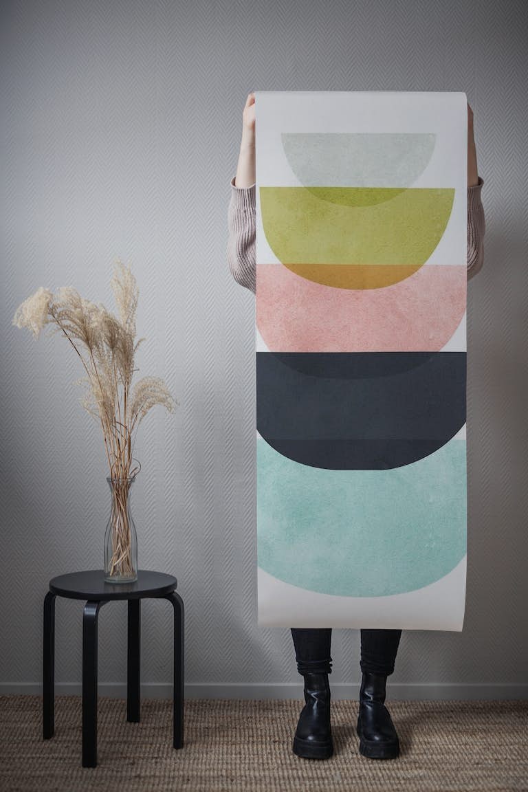 Colorful geometric abstract 03 tapeta roll