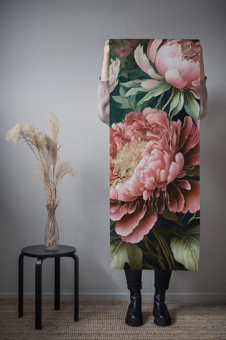 Peonies baroque ταπετσαρία roll