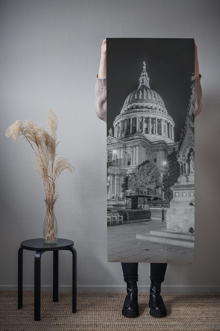 Glorious St. Paul's at night papel de parede roll