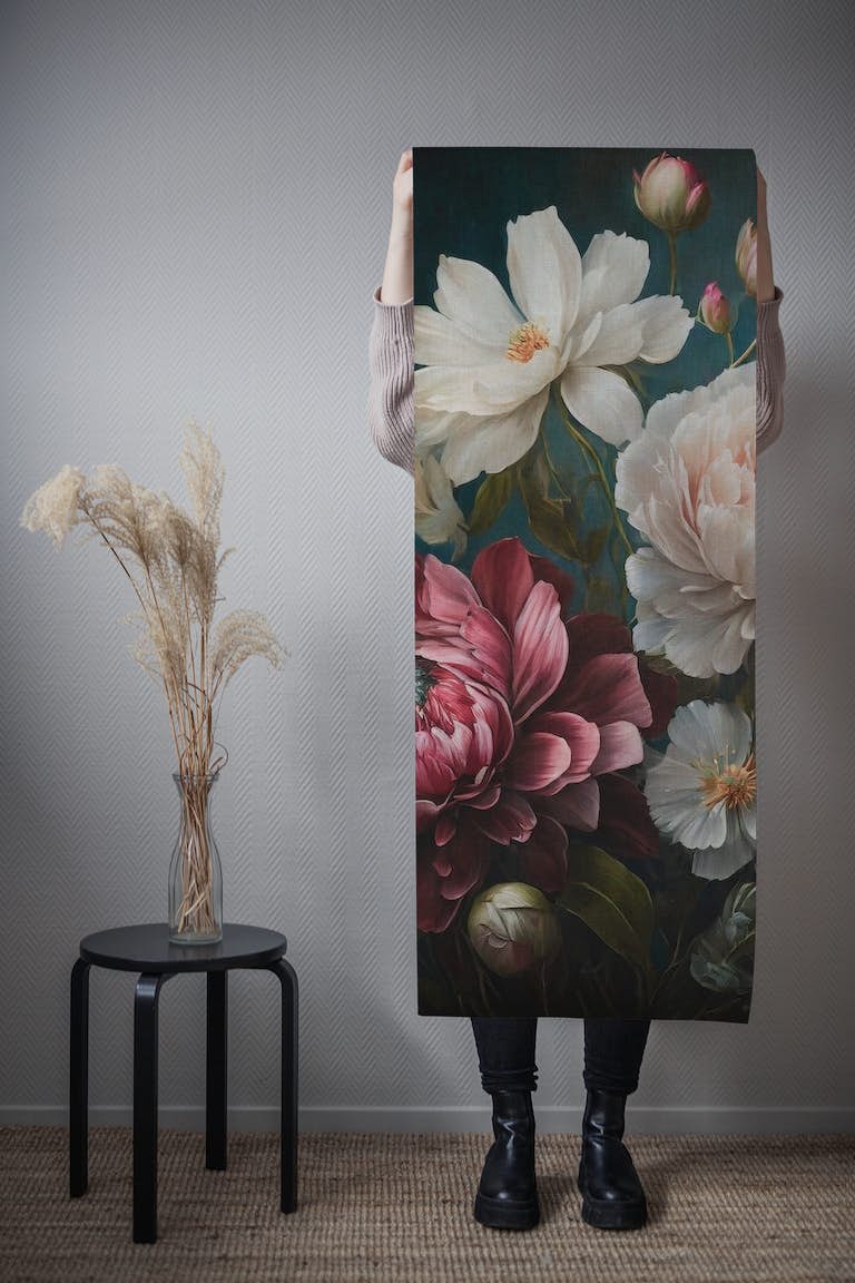 Baroque flowers ταπετσαρία roll
