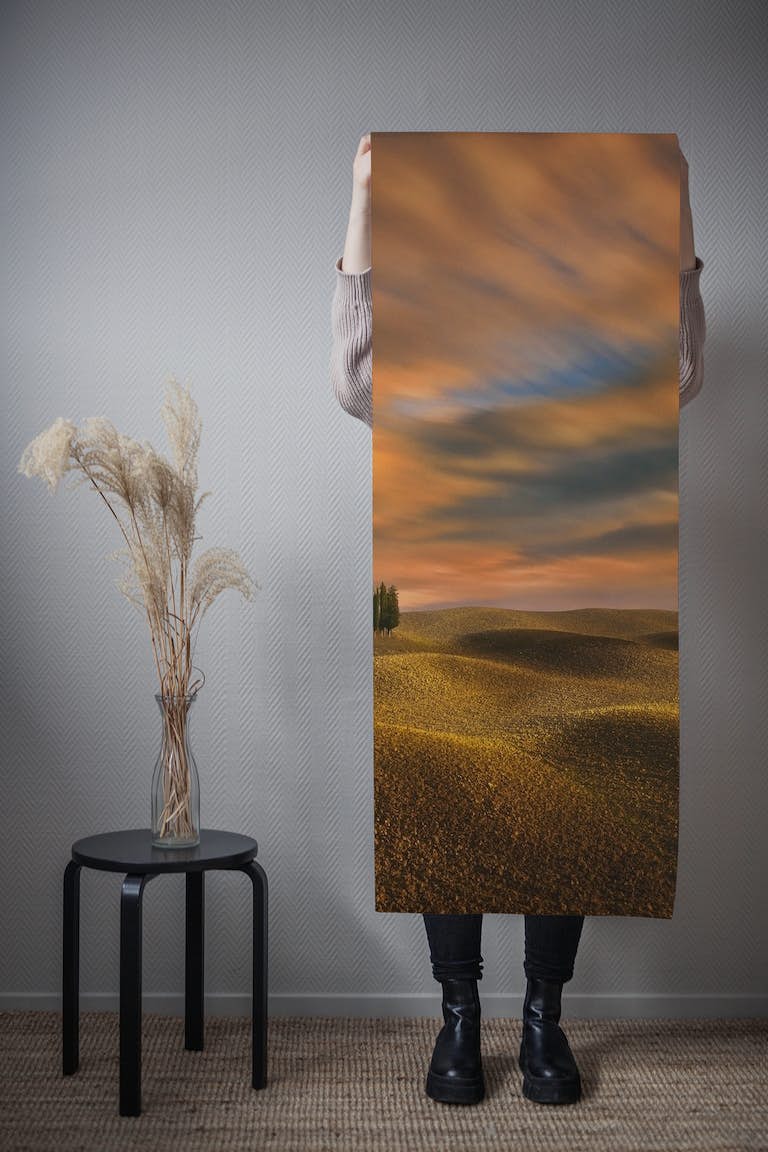 Cypresses wallpaper roll