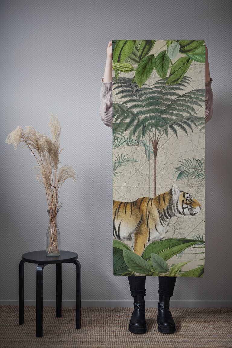 The Tigers Exotic Paradise papiers peint roll