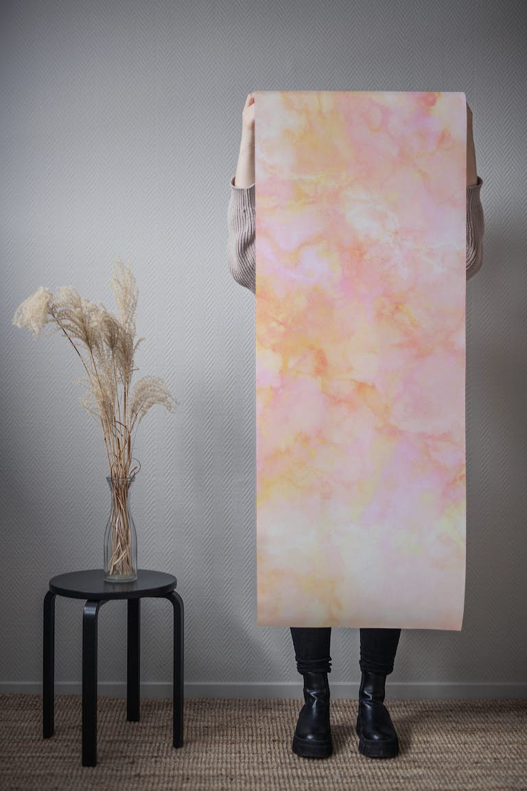 Dreamy Pastel Rosé Marble • MURAL papiers peint roll