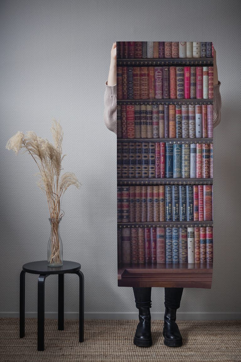 Ancient library wallpaper roll