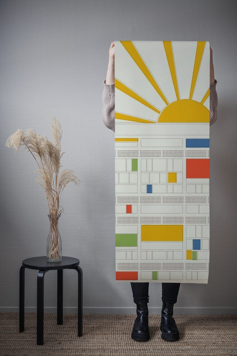 Cité Radieuse - Le Corbusier papiers peint roll