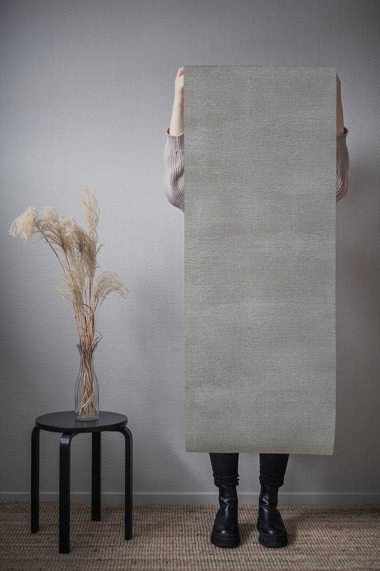 Concrete wall neutral warm gray tapety roll