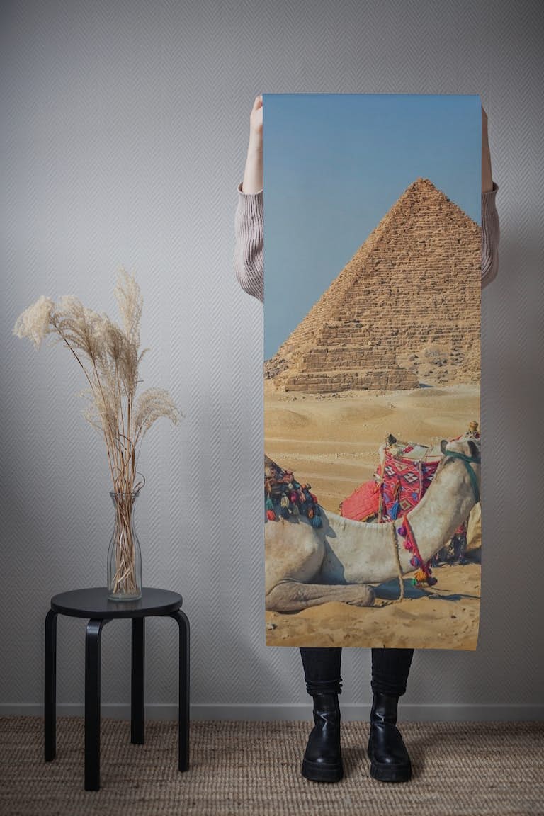 The Pyramids of Giza carta da parati roll