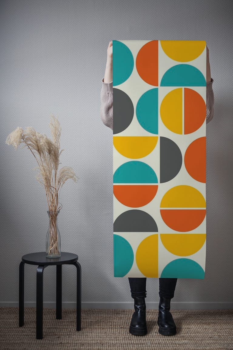 BAUHAUS PATTERN 50S COLORS ταπετσαρία roll
