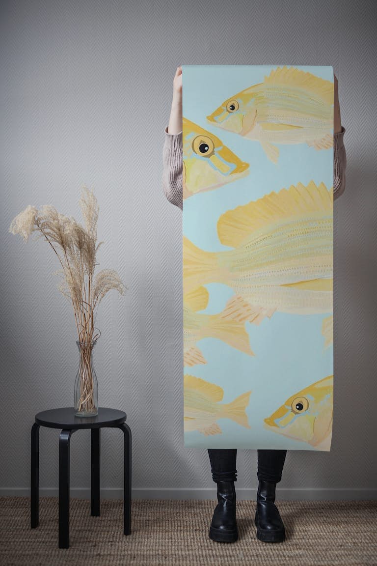 Sand Bream - The Fish Pattern wallpaper roll