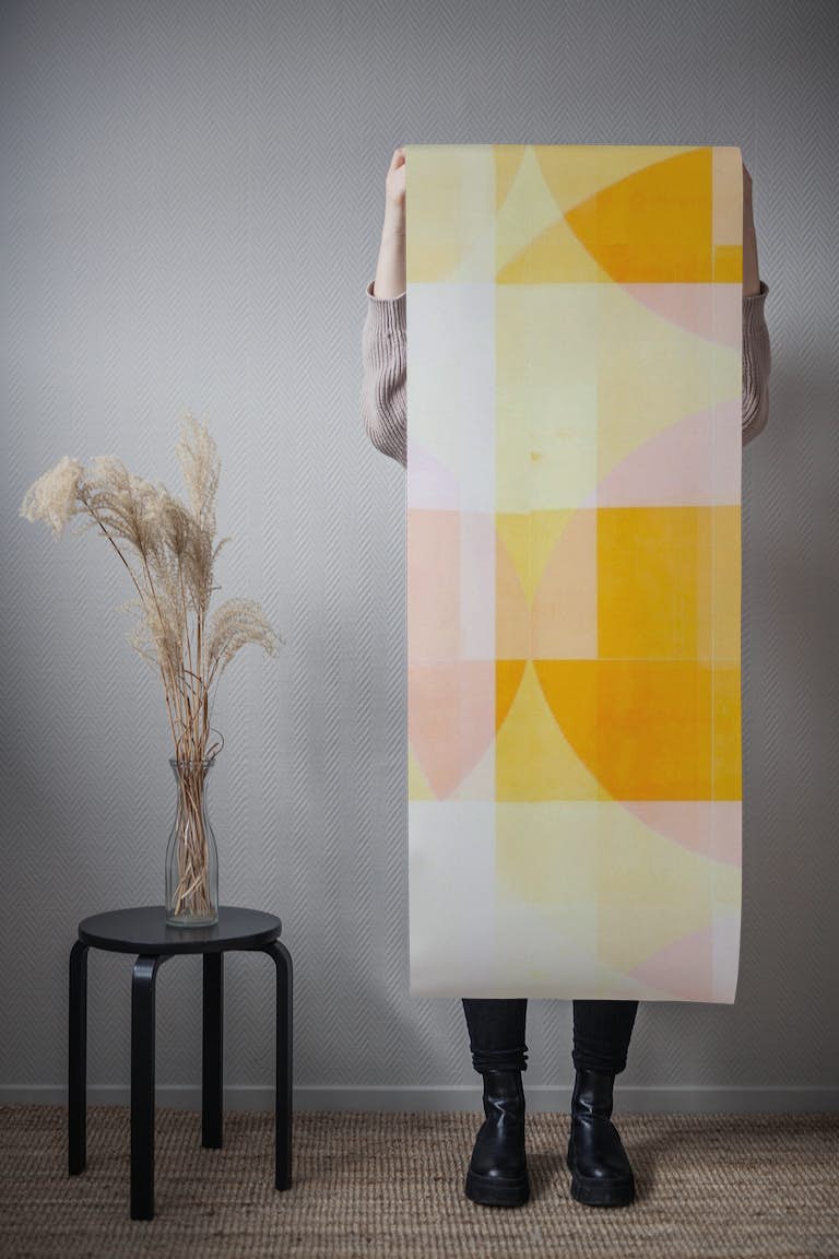 Meditative Bauhaus Background wallpaper roll