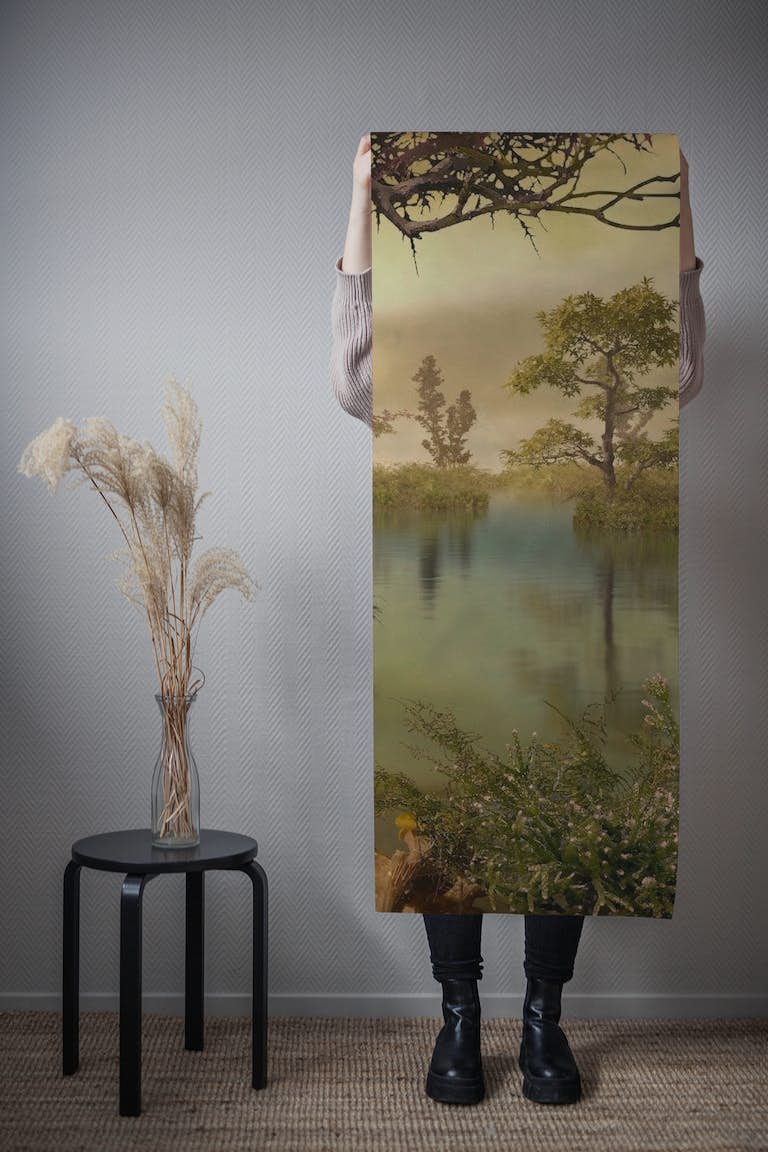 Autumn dreams aquarel wallpaper roll