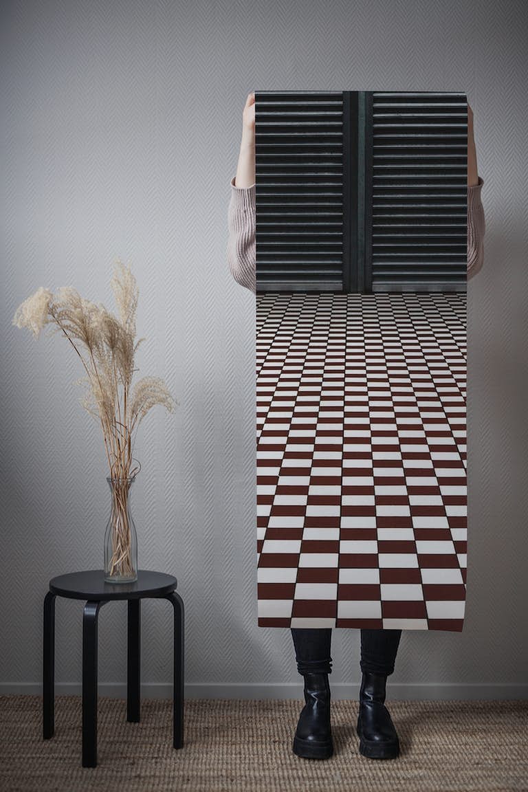 The hypnotic floor wallpaper roll