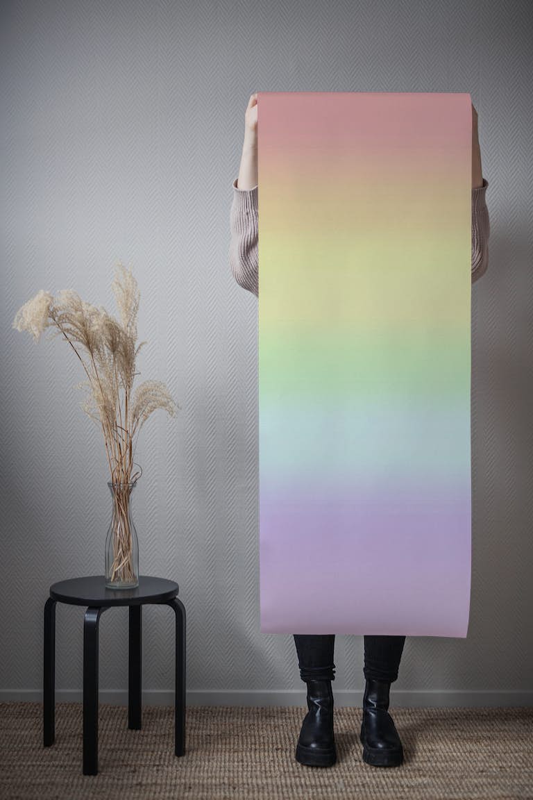Pastel Rainbow Gradient papel pintado roll