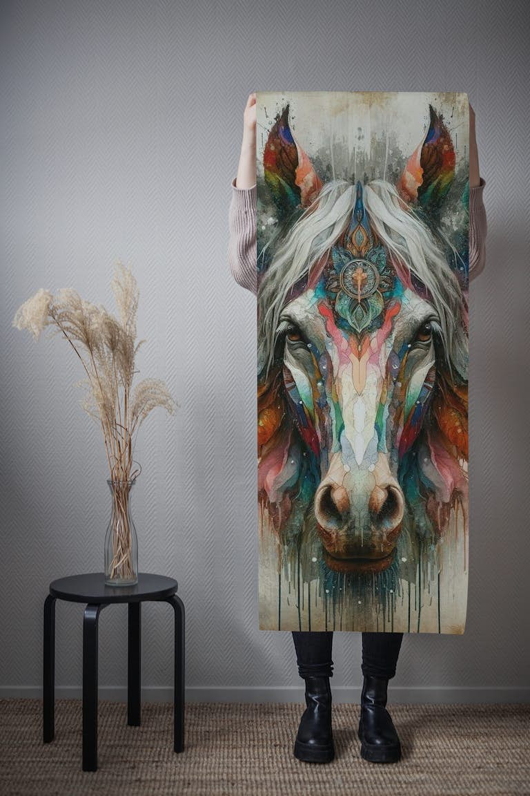 Watercolor Horse #2 papel de parede roll