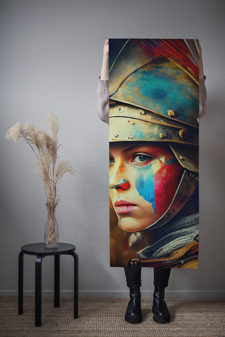 Powerful Medieval Warrior Woman #2 wallpaper roll