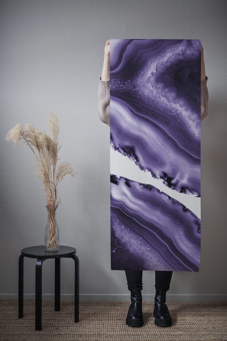 Ultra Violet Agate 3 behang roll
