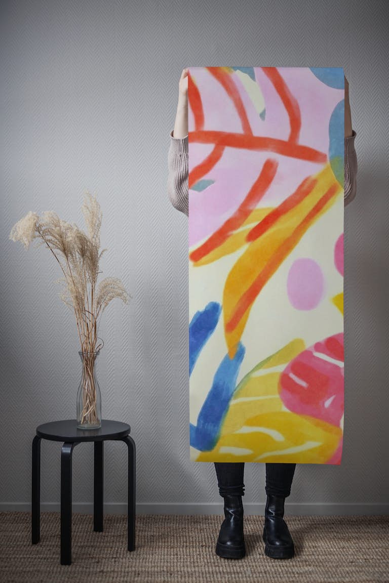 Fancy Botanical Henry Matisse Style tapetit roll