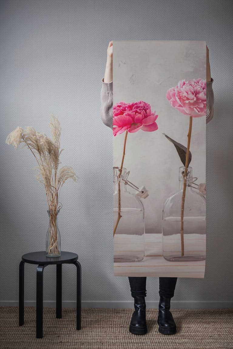 Bottled Blossoms wallpaper roll